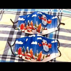 Christmas adult face masks triple layers 2packs